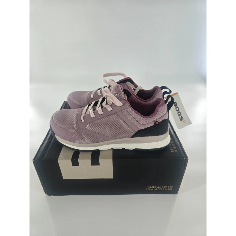 NEW Bogs Sandstone Lo CT Womens Size 8.5 Misty rose Pink Composite Toe‎ Safety